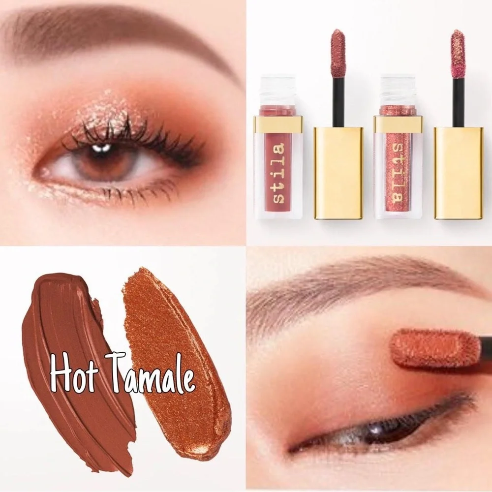 Stila Double Dip Liquid Eyeshadow Hot Tamale NEW IN BOX